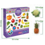 magdum 50 PCS Légumes + Fruits Aimant Enfant dans Une boîte Cadeau - Magnet Enfant - Animaux Magnetique - Jeux Aimanté Enfant - 