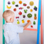 magdum 50 PCS Légumes + Fruits Aimant Enfant dans Une boîte Cadeau - Magnet Enfant - Animaux Magnetique - Jeux Aimanté Enfant - 