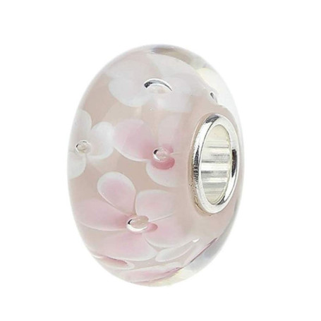 Breloque en verre soufflé de Murano en argent sterling pour bracelet à breloques Pandora, Verre, Verre
