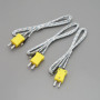 YINETTECH Lot de 8 mini-connecteurs de type K - Sonde de température de 1 m - Ligne de détection de température de type K - Plag