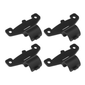 VGOL Lot de 4 supports de pompe à vélo en plastique noir de 20 mm de diamètre pour pompe à air de vélo de route et de montagne