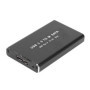HUTSRAI BoîTier SSD MSATA vers USB 3.0 BoîTier de Disque Dur Externe BoîTier de Stockage Adaptateur pour SSD MSATA 30X50Mm 30X30