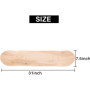 Gaqnzjx 8 8 couches d'érable vierge double concave skateboards naturel planche à roulettes table érable