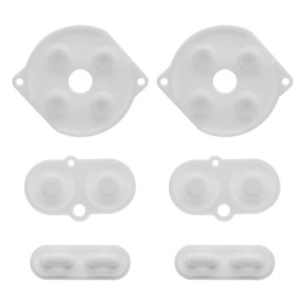 eMagTech Lot de 2 Coussinets en Caoutchouc conducteur pour Boutons de Manette, Blanc, pièce de Rechange Compatible avec Manette 
