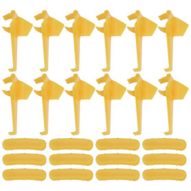ECSiNG 12 Protecteurs de Lot de Changeur de Pneus de Voiture Support de Machine de Changement de Pneus Tête de Canard Protection