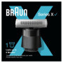 Braun Series X,Lame De Rechange Pour Tondeuse SeriesX,Lame4D Innovante Avec Sabot Bidirectionnel Et Tête Flexible Pour Un Rasage
