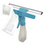 JVL Car Care Gamme de nettoyage nettoyeur de vitres 3 en 1 avec flacon Pulvérisateur, plastique et en microfibre, Bleu sarcelle/