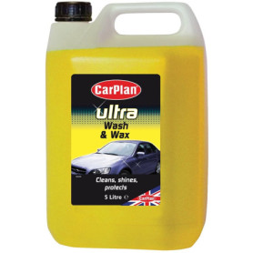 CarPlan Ultra Lavage & Cire 5L | Shampoing Voiture pH Neutre – Nettoie, Protège et Fait Briller sans Traces – Élimine Saletés et