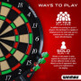 WINMAU Darts - Ton Machine Soft Tip Cible de fléchettes électronique avec Plus de 90 Jeux et Tableau de Bord numérique pour 8 Jo