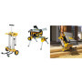 DEWALT - Piètement Roulant pour Scies à Table - DE7400-XJ - Support Stationnaire Léger et Facilement Transportable en Aluminium 