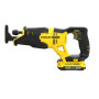 STANLEY FATMAX V20 Scie Sabre 18 V 25 mm Vitesse 0-3000 avec 1 Mallette 2 Batteries 2 Ah et 1 Chargeur 2 Ah SFMCS300D2K-QW
