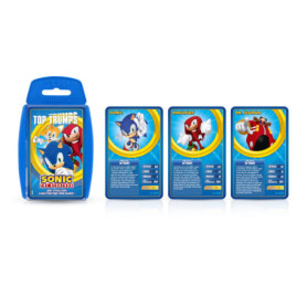 Winning Moves - Top Trumps Sonic - Jeux de cartes - Jeu de Société - Jeu de batailles - Jeu de voyage - De 2 à 6 joueurs - A par