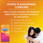 Durex Pleasuremax Préservatifs Homme avec Reliefs et Nervures Stimulant XLei Extra Lubrifiés Extra Stimulants Pour Lui Plaisir I