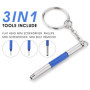 2 Pièces Tournevis à Lunettes, 3 en 1 Tournevis de réparation de poche pour Lunettes, Lunettes de Soleil, Montres, double extrém