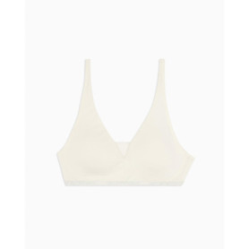 EMPORIO ARMANI Removable Pads Bralette Soutien-Gorge, Blanc, L Femme