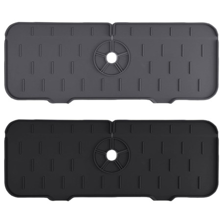 MEMOFYND 2 pièces de tampons de Drainage en Silicone, bac de récupération à poignée en Silicone, Parfaits pour Les comptoirs et 