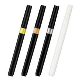 NYGGTYK Stylo De Marqueur en 3 Pièces, Stylo D'Élimination 1-Pièce, Stylo Graffiti Multifonction, Stylo De Marqueur Chromé De Ch