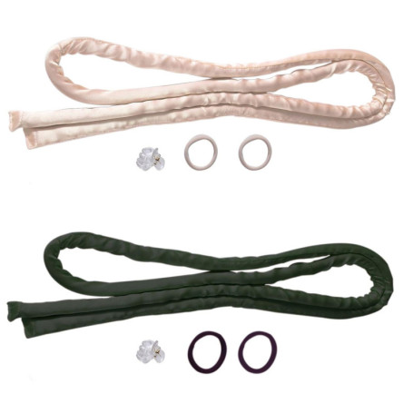 Curler En 2 Pièces, Anneaux De Cheveux Élastiques 4 Pièces, Pinces De Cheveux En 2 Pièces, Style Réutilisable Et Adapté Aux Voya