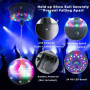 5 RPM - 9 RPM réglable miroir ball rotatif moteur avec 24 RGB LED lumière pour 4 6 8 12 "disco ball pour Party decor dj Band Bar