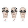 Lunettes de bijoutier à Verre loupe grossissant avec éclairage LED - pour réparation de Montres - 8 Verres interchangeables : 2,