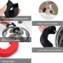 JJiaoLinin Poignée De Marmite Silicone, 2 Paires Poignée de Casserole en Silicone, Support de Poignée en Silicone, pour Poêles P