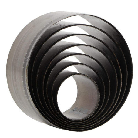 7pcs Outil De Perforation Rond en Cuir Bell Cutter Maroquinerie Outils de Bricolage, 25mm, 30mm, 35mm, 40mm, 45mm, 50mm, 55mm