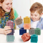 Mini Tudou Baby Blocks Blocs de Construction Souples Jouets pour bébé Anneaux de Dentition Jouet Éducatif Squeeze Jouer avec des