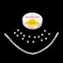 Newpop 1400Pcs Perles Lettres Alphabet et Colorée 7 X 4 mm, A-Z Blanc Coeur Beads avec 2 Fil Elastique, pour Fabrication de Bijo