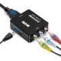SZJUNXIAO Adaptateur RCA vers HDMI, Mini AV CVBS vers HDMI Vidéo Signal Audio Convertisseurs Adaptateur 1080P 720 Compatible ave