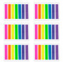 840 Pièces Petits Marqueur de Page Onglets d'Index Marquer les Signets, 8 x 45 mm, 6 Ensembles, 7 Couleurs