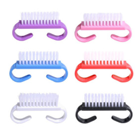 YPYMOD Brosse Ongle,6 Pièces Brosse à Ongles Avec Poignée en Plastique,Brosse de Nettoyage à La Main Pour Nettoyer Les Ongles(Bl