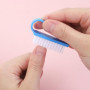 YPYMOD Brosse Ongle,6 Pièces Brosse à Ongles Avec Poignée en Plastique,Brosse de Nettoyage à La Main Pour Nettoyer Les Ongles(Bl