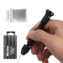 DXIA 31Pcs Mini Perceuse à Main, Twist Drill Bits, Perceuse à Main de Precision Mandrin et 30 Forets Hélicoïdaux 0.3-3.0mm, pour