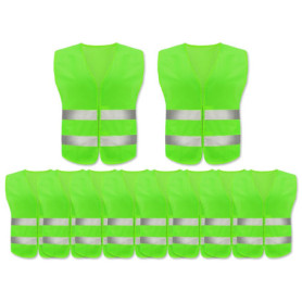 Anlising Gilet de Sécurité, 10PCS Gilet de Sécurité Réfléchissant, Gilet De Sécurité Haute Visibilité, Gilet Réfléchissant, Gile
