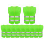 Anlising Gilet de Sécurité, 10PCS Gilet de Sécurité Réfléchissant, Gilet De Sécurité Haute Visibilité, Gilet Réfléchissant, Gile