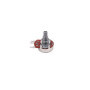 Alnicov Lot de 2 potentiomètres rotatifs linéaires à 3 broches B250K ohm 18 mm, potentiomètre de contrôle du volume pour pièces 