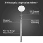 Keenso Miroir Télescopique, Outil Télescopant de Main Outil d'Inspection de Miroir Outil de Réparation Rétractable avec la Poign