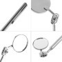 Keenso Miroir Télescopique, Outil Télescopant de Main Outil d'Inspection de Miroir Outil de Réparation Rétractable avec la Poign