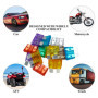 AHL Kit de fusibles de voiture-250 pièces: 120 mini + 130 standard 2A à 50A avec extracteur de fusible