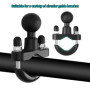 Moto Boule Support Telephone U-Boulons - Adaptateur Bille Base Compatible de Téléphone pour Vélo et Rotule Mount avec Supports R