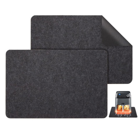 Hushtong tapis résistants à la chaleur pour friteuse à air,tapis de protection contre la chaleur pour comptoir de cuisine tapis 