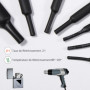 Vinabo 900 Pièces Gaines Thermorétractables Noires, Tubes Thermorétractables pour Isolation Électrique, Protection de Câbles, 12