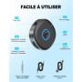 Mohard Recepteur Bluetooth 5.3 Voiture, AUX Adaptateur Jack 3.5mm, Appel Mains Libres & Double Connexion, Autonomie 16H, Receveu