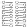 20 Pièces Boulons à œil M5 Anneau à œil 304 Acier Inoxydable Vis à œil Boulon Anneau de Fixation et Suspension