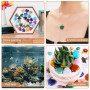 Vleuexe 30 Pièces Cristal en Forme Coeur,Naturel Multicolores en forme de Cœur,Pierres précieuses de guérison,Pierre de Cœur pou