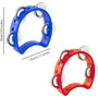 YANGWEN 2 Pcs Tambourin Demi Lune, Mini Hand Tambourine,Tambourin Percussion Plastique Jingle Bell Jouets Musicaux Instruments p