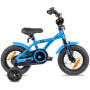 PROMETHEUS BICYCLES Velo Enfant 3 Ans Garcon vélo Fille 12 Pouces a Roulette pour 3 a 5 Ans - BMX en Bleu
