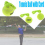 2 Pièces Balle de Tennis avec Cordon, Entraîneur de Balle de Tennis, Cordon pour entraîneurs de Tennis, Balle de Formation de Te