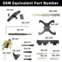 Kit Outils Calage Moteur ｜Outils arbre à cames｜pour Ford Mazda 1.4 1.6 1.8 2.0 Di/TDCi/TDDi ECOBOOST 1.6 Ti-VCT 1.5/1.6 VVT 2.3L