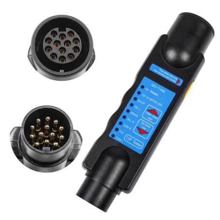 Testeur Remorque,13 Broches Testeur Faisceau pour remorque,Testeur Feux Remorque Câble Câblage Circuit Outils de Diagnostic,Test